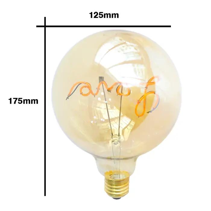 Ampoule LED Edison Vintage E27 220V G125, ampoule rétro à Filament d'amour pour la maison, Festival,