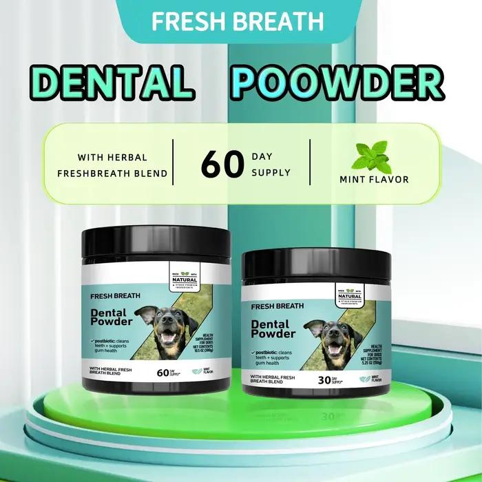 Poudre dentaire pour animaux de compagnie pour chiens et chats – Désodorisant naturel