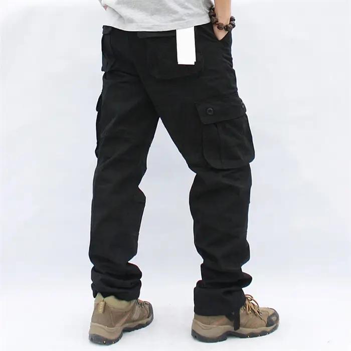 Salopette cargo militaire tactique homme multi-poches - Pantalon travail streetwear armée droit