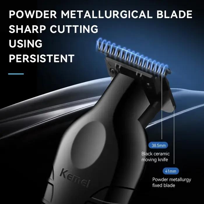 Kemei-Tondeuse à cheveux électrique aste sans fil KM-2299 Tondeuse à cheveux de type C Barbier ontar