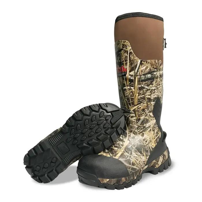 Bottes de chasse imperméables isolées à 8 ventilateurs pour hommes – Thinsulate 1000G, néoprène 5 mm