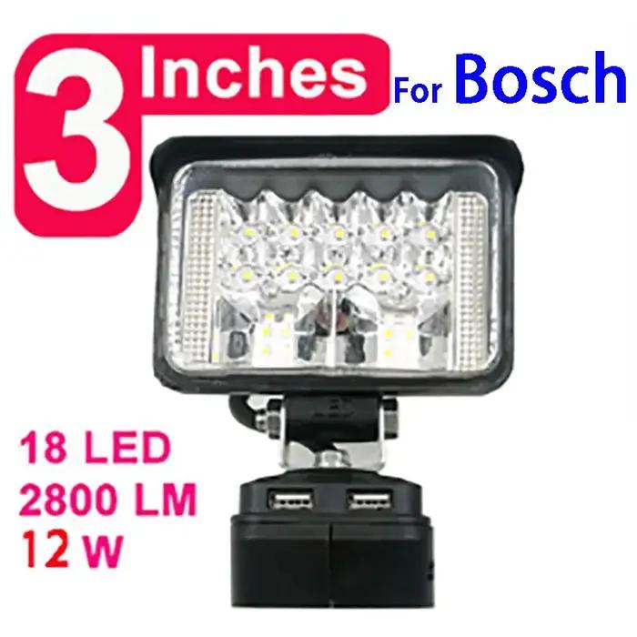 Lampe de travail LED lampe de poche torche USB adaptateur de chargeur de téléphone portable pour Bos