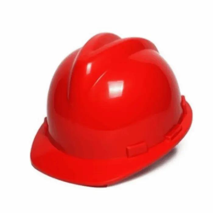 Casque de sécurité robuste avec visière solaire pour chantier, protection contre les impacts et chocs, confort rembourré, disponible en blanc, bleu, jaune et rouge pour travailleurs sur chantier