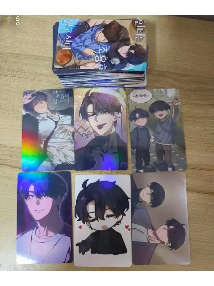  Le chasseur veut vivre tranquillement Manhwa Bl Photocards Laser Lomo Cards 96pcs/set