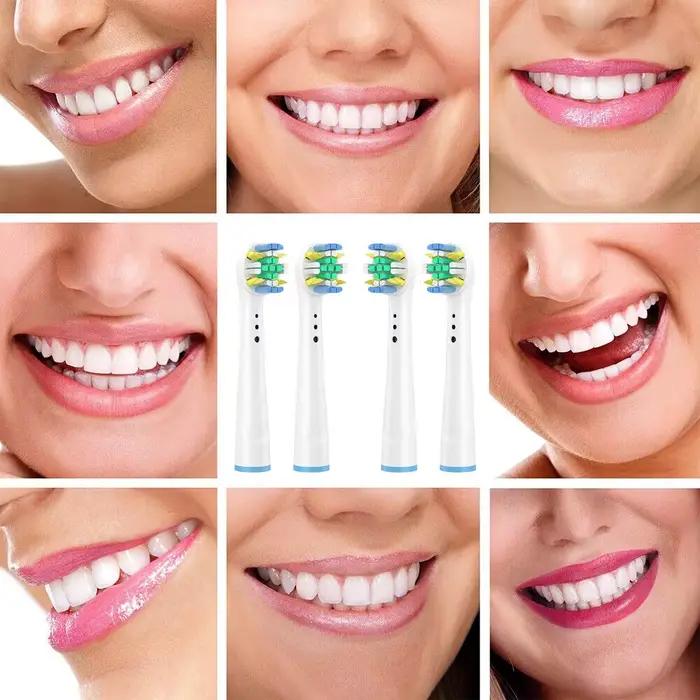 Tête de brosse à dents électrique remplaçable, 4/8/12/16/20 pièces, Compatible avec Oral-B blanc, pu