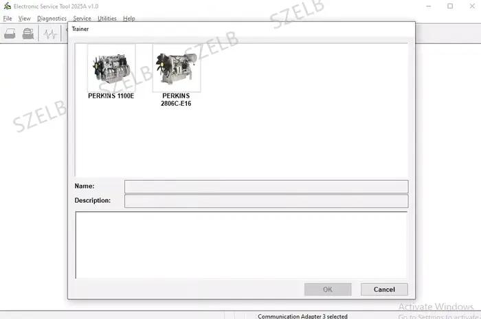 Outil de service de diagnostic électronique Perkins EST 2025A V1.0