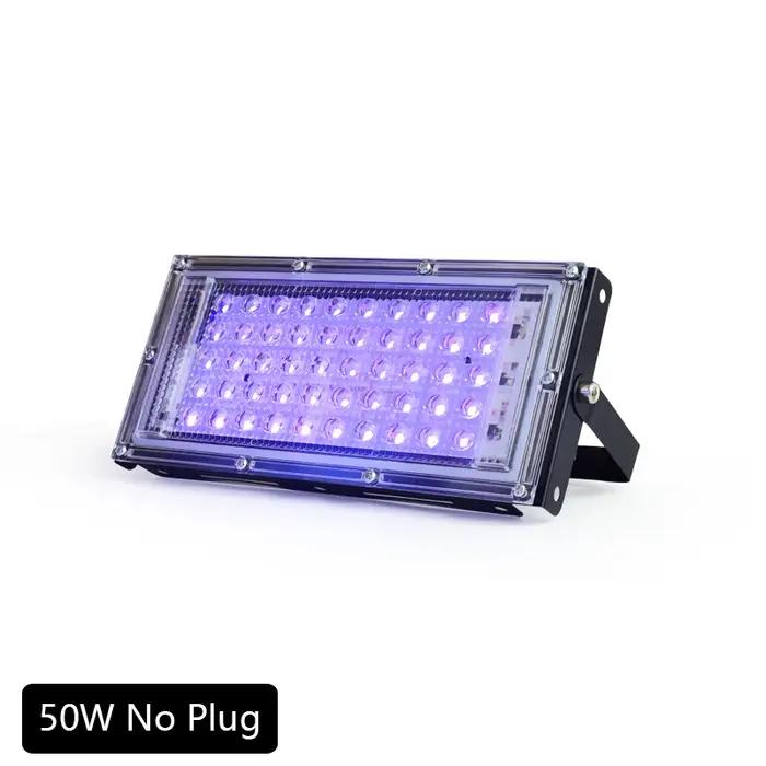 395nm 400nm Led UV projecteur 220V lampe de scène ultraviolette 50W 100W LED