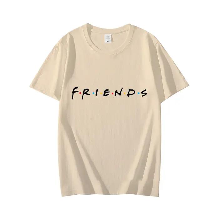 Amis émission de télévision T-Shirt hommes été couverture en coton t-shirts lettre imprimé vêtements Cool à manches