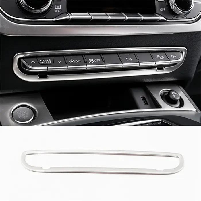 Couverture décorative pour boutons de la console centrale de voiture, garniture pour Audi Q5 FY 2018