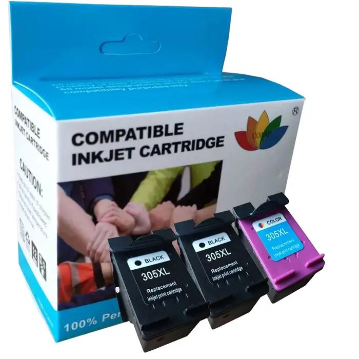COAAP 305XL cartouche d'encre rechargée remplacement pour HP 305 XL HP305 DeskJet 2710 2720 4110 4120 4130 l'envie 6010 6020 6030 6420