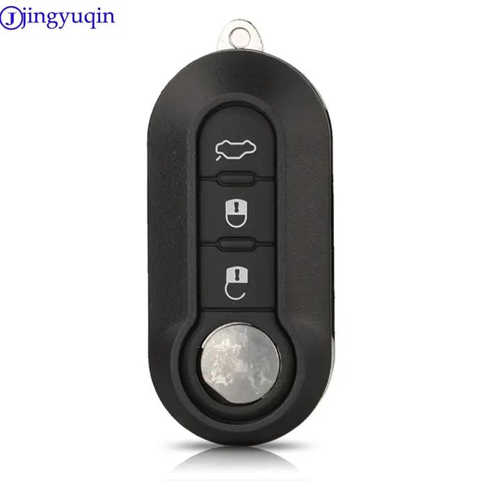 Jingyuqin – coque pour clé télécommande, pour Fiat 500 Panda Punto Bravo Doblo Peugeot Boxer citroën
