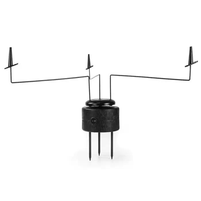 Machine rotative 3 bras pour leurres volants pigeons/tourterelles - Équipement chasse électrique avec piquets
