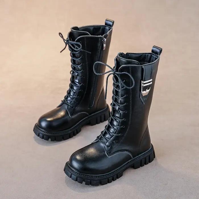 Bottes élégantes à fermeture éclair pour bébé fille
