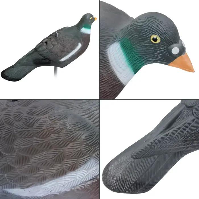 Leurres pigeons GUGULUZA 1/3/6 pièces 16 pouces coques 3D réalistes avec piquets - Décoy chasse jardin