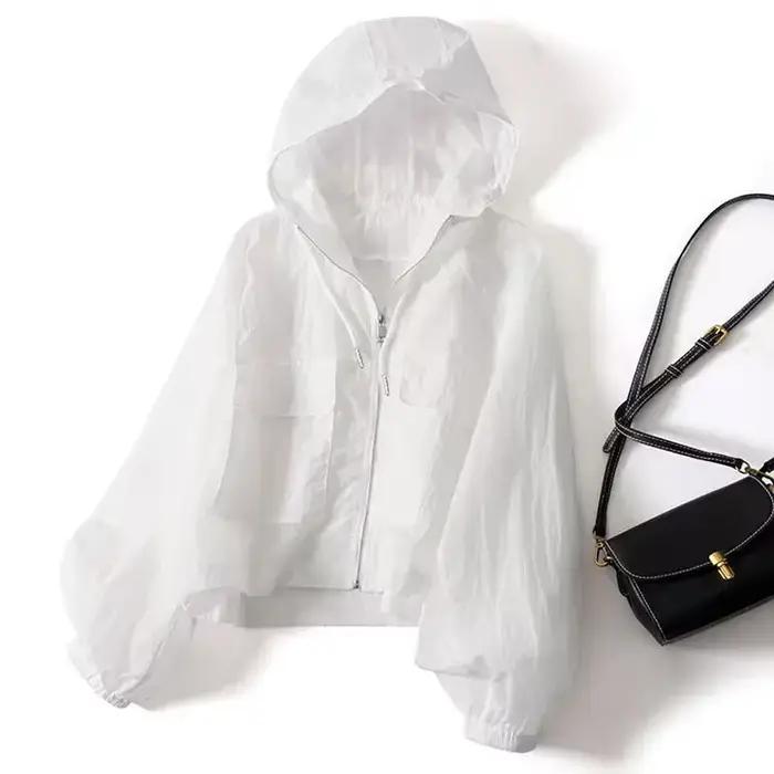 Veste d'été ample à manches longues pour femmes, imperméable, séchage rapide, simplicité, vêtements