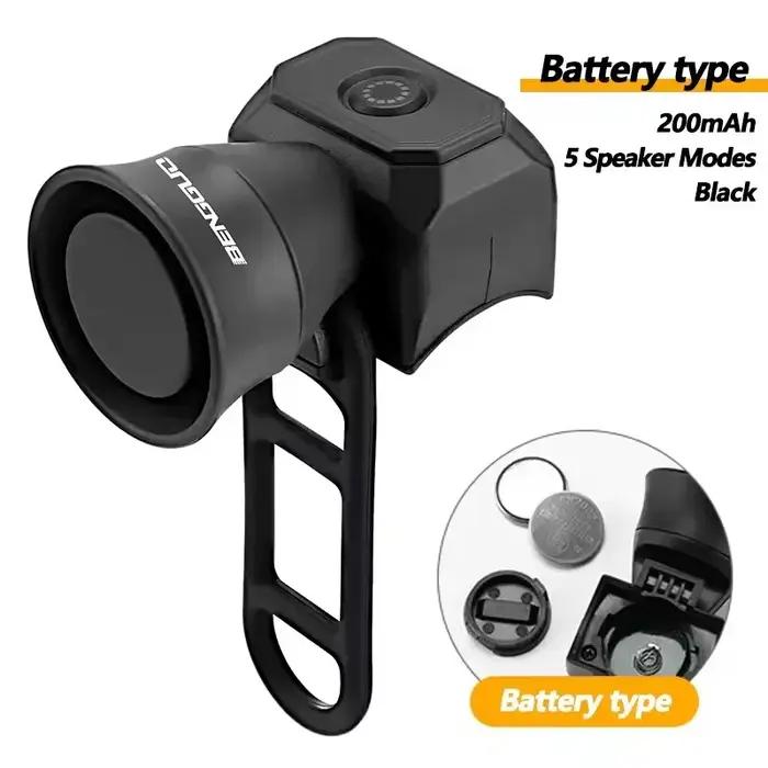Klaxon de vélo de montagne avec batterie rechargeable USB étanche pour vélos et trottinettes pour enfants sécurité voyages urbains et randonnees