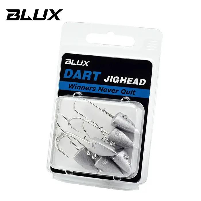 BLUX fléchette tête plombée hameçons 3.5g 5g 7g 10g 14g ver pêche leurre crochet souple leurre gabar