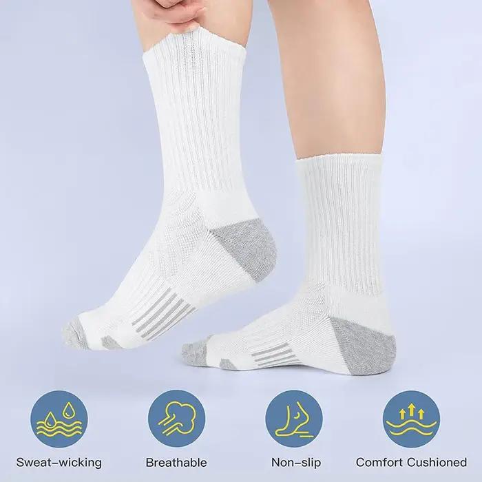 Chaussettes de sport running performance 5 paires homme femme - Confort respirant et amorti pour chasse