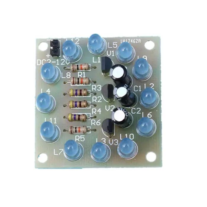 Kit de circuit imprimé LED pour la fabrication de composants électroniques, lumière LED, bricolage,