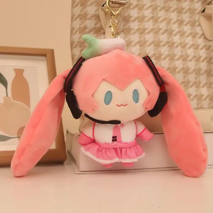 Porte-clés pendentif en peluche Anime pour filles