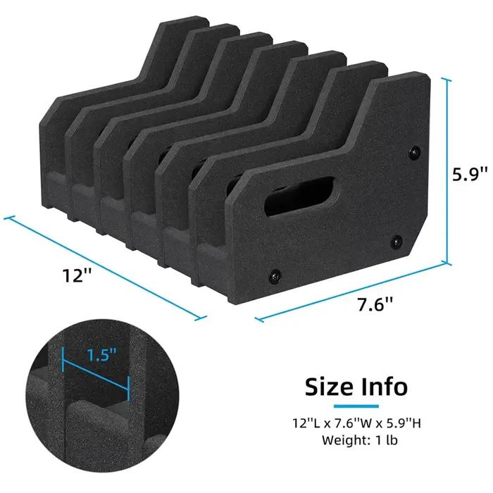 Support de pistolet en mousse à 4/6 fentes