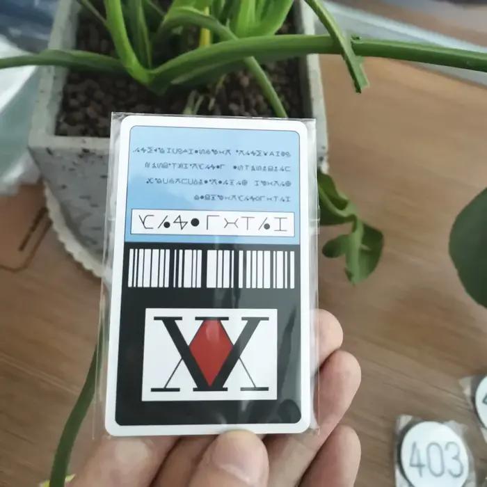 Carte de licence Anime Hunter x Hunter personnages Hisoka Kurapika Killua Zoldyck carte en plastique accessoire de collection cosplay occasionnels femmes
