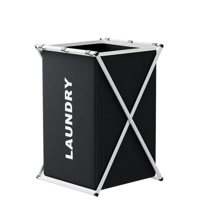 Grand panier à linge 3 sections classique pliable pour triage et rangement de linges sale et propre pour intérieur élégant occassions spéciales famille nombreuses