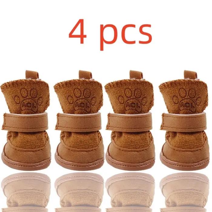 4 pièces/ensemble chaussures pour chien de compagnie