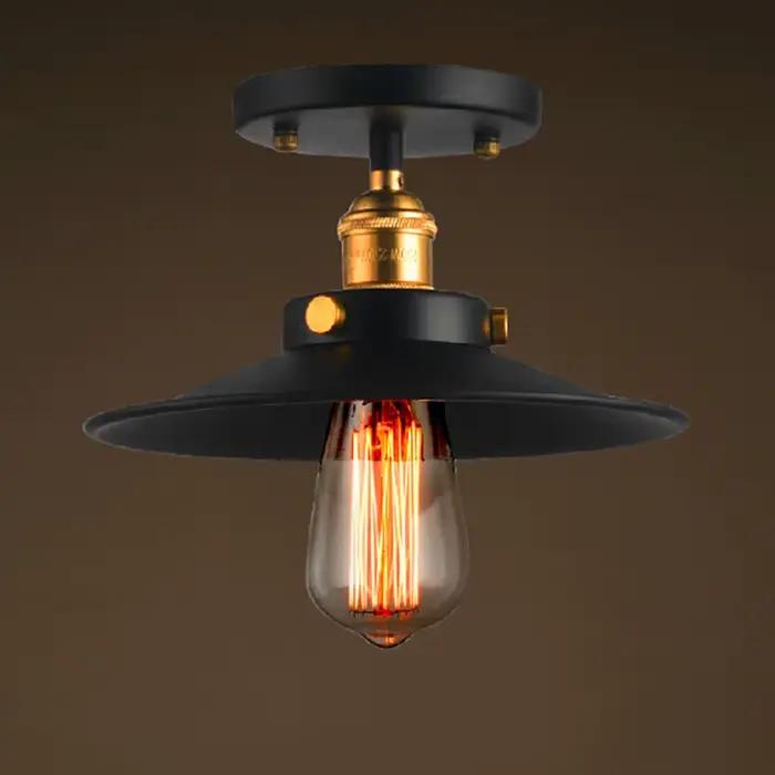 Plafonnier industriel vintage pour loft, lampe de campagne américaine, luminaires pour la maison, éc