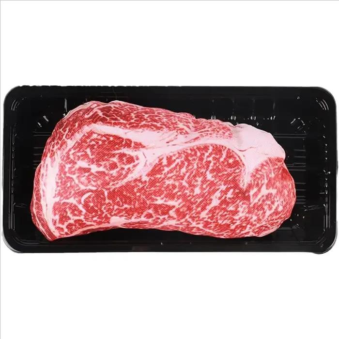 Jouet de Simulation de Steak grinçant pour chien, jouet à mâcher résistant aux morsures pour l'entraînement des chiots, carottes douces, fournitures pour animaux de compagnie