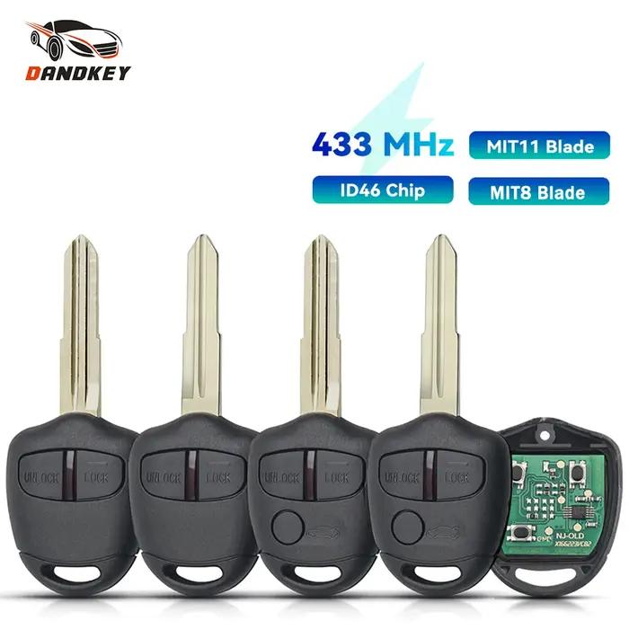 KEYYOU – clé télécommande pour voiture, 433MHz, ID46, pour Mitsubishi Outlander Pajero Montero Trito