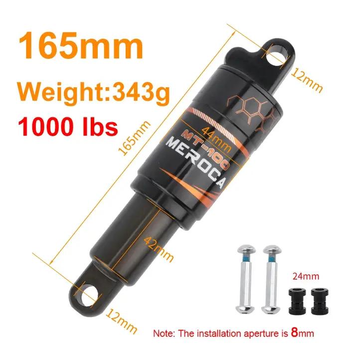 MEROCA-Amortisseur arrière de vélo MT-100 ressort à huile amortisseur réglable 125/150/165/190mm pou