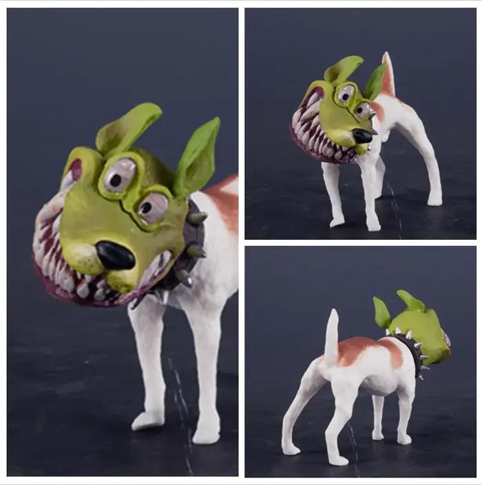 Figurines modèle 2D, Statues de chien amusantes faites à la main en déguisement