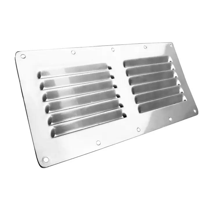 Accessoires de bateau 2X Grille de ventilation en acier inoxydable, couvercle de conduit mural, Louv