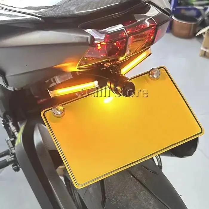 Support de plaque d'immatriculation avec éclairage LED pour Street Triple 765RS modèle 2020 2021 2022 2023 2024 2025 motorisation sécurité style