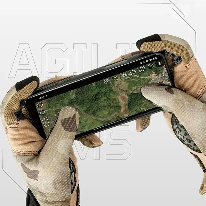 Gants de tir tactiques légers style FDT - Respirants et tactiles pour camping, vélo et outdoor