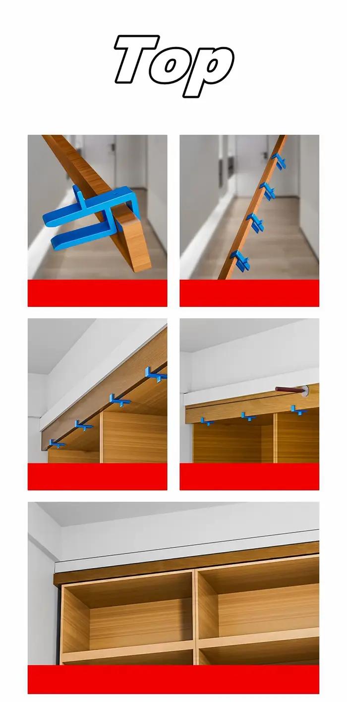 Ensemble de gabarits de menuiserie multifonctionnels outil de traçage cou des orteils plafond pour travail du bois et montage de meubles occasions spéciales