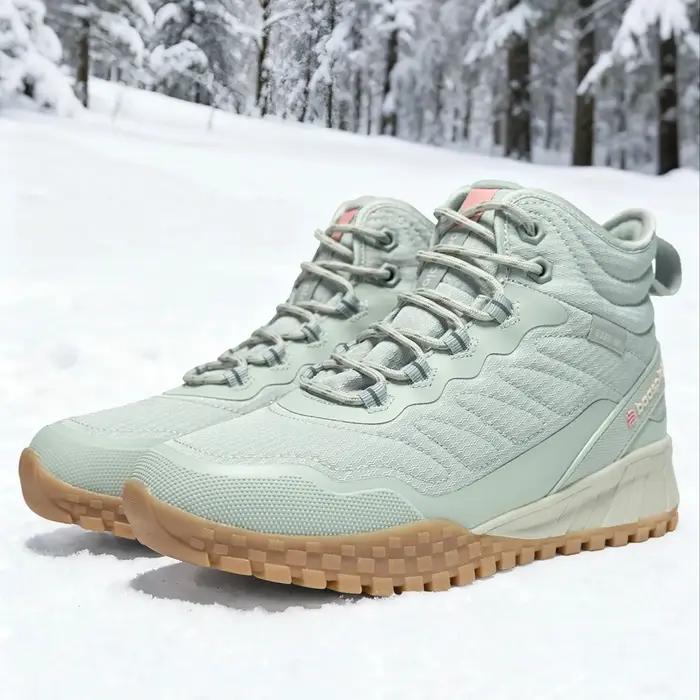 Baasploa-Bottes de neige chaudes en peluche imperméables pour femmes, baskets décontractées pour fem
