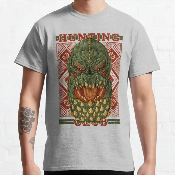 Jeux vidéo des années 80 Monster Hunter World MHW Hunting Club Jho t-shirts graphiques pour hommes grande taille adulte S-6XL hauts
