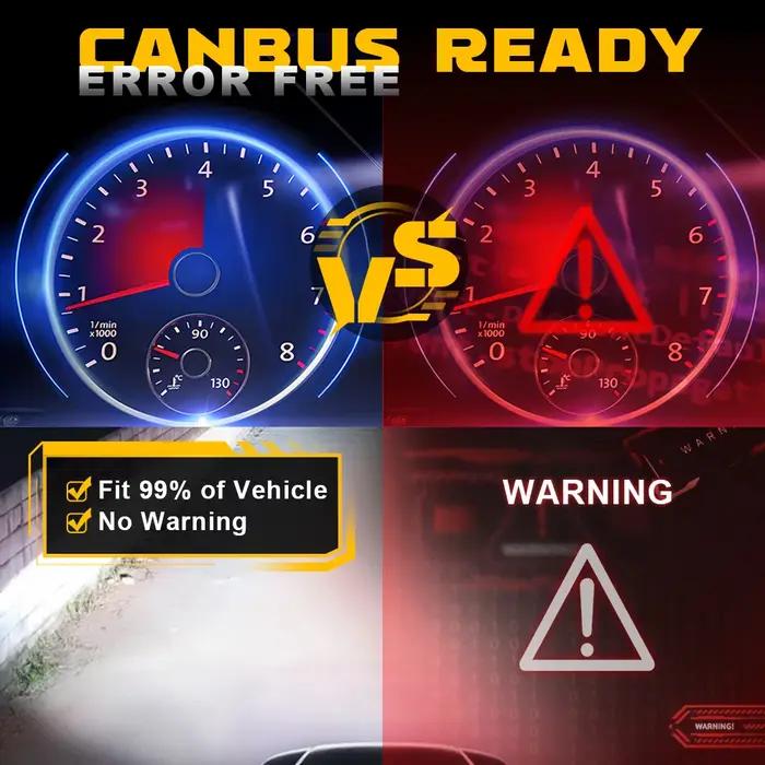 BMTxms-Ampoule de sauna turbo LED Canbus, lampe de sauna de voiture avec ventilateur, 20000Lm, 80W,