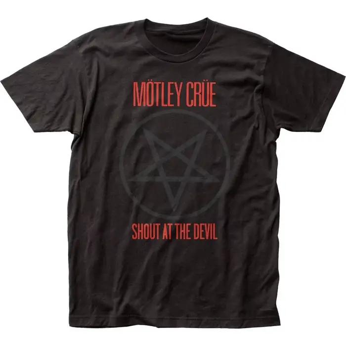 Motley Crue Shout At The Devil T-shirt pour hommes, t-shirt de groupe de musique classique rock, vêt