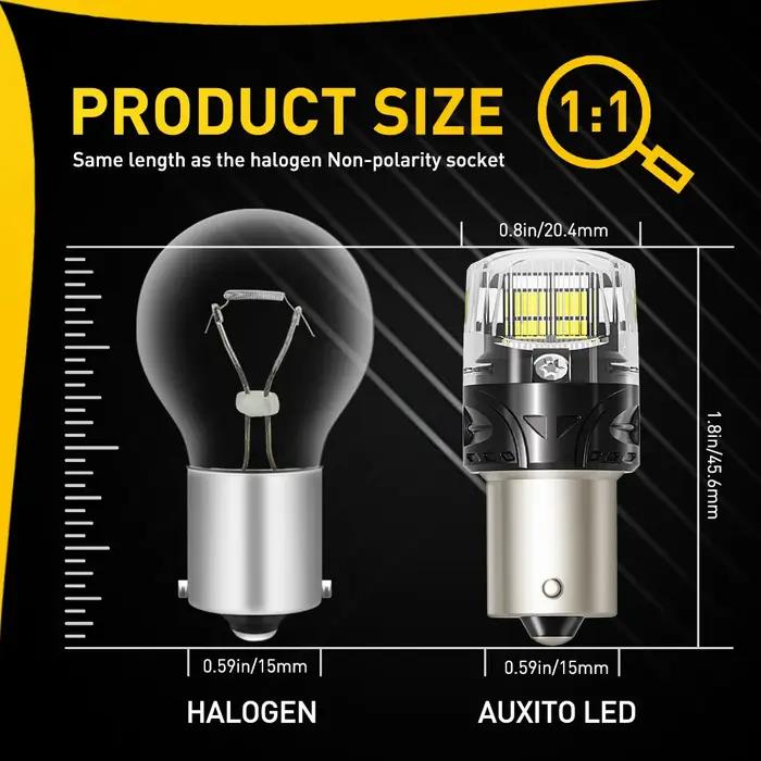 AUXITO 2X P21W BA15S 1156 7440 7443 ampoule LED T20 7506 BAY15D 1157 P21/5W ampoule LED DRL Position