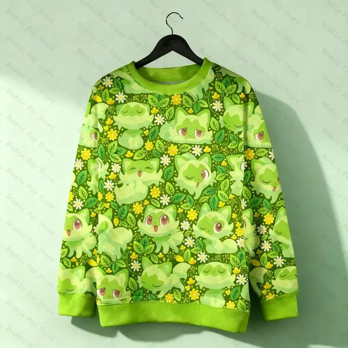 Sweat-shirt de dessin animé, Type Anime, vêtements de forêt, chemise de Style, cadeau pour les Fans