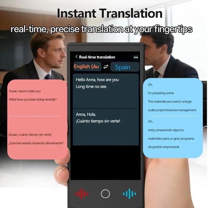Traducteur vocal MSAI T26 160 langues en ligne - Traduction photo 75 langues et audio 115 hors ligne pour voyage