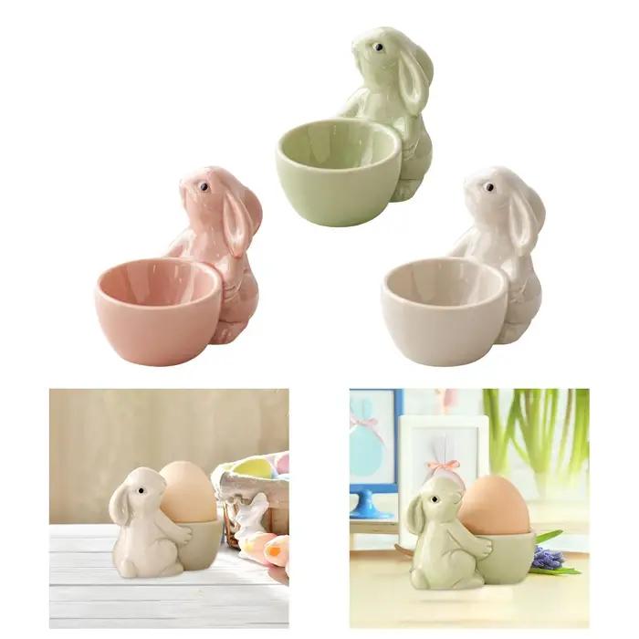 Présentoir à coquetiers, ustensiles QueKitchen, déjeuner, décoration d'intérieur, petit-déjeuner pour œufs durs, support à œufs de lapin de Pâques