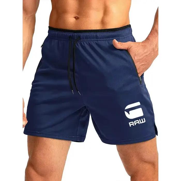 Shorts de course décontractés en polyester et coton pour homme, légers, respirants et rapides à sécher pour randonnée et entraînement