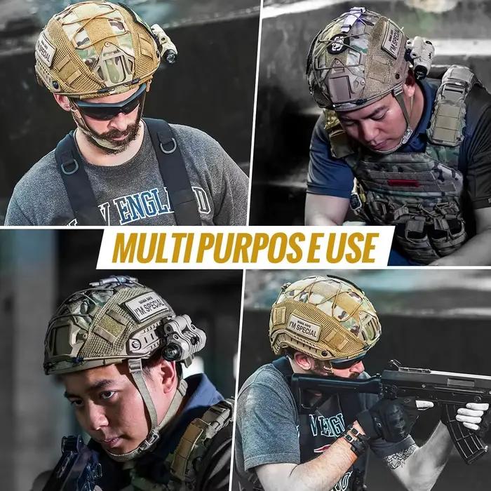 Housse de camouflage pour casque tactique airsoft - Protection multi-camo paintball et chasse