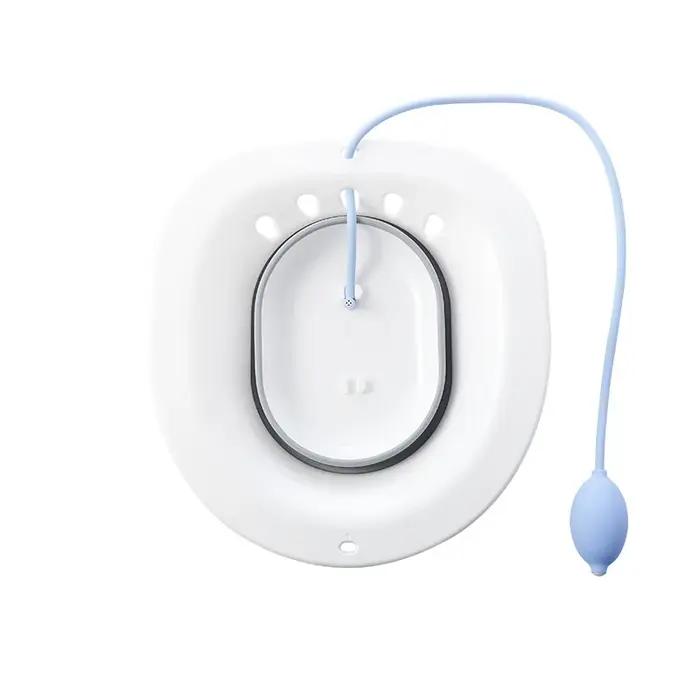 Bain de siège pour hémorroïdes, bain de siège pour siège de toilette, soins post-partum, kit de bain