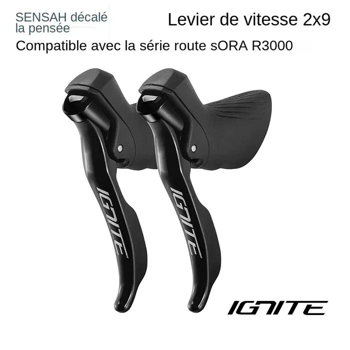 Manette de Vitesse SENSAH Compatible 2X8 2X9 2X11 Dérailleur Avant Aluminium pour Claris Sora Ultegra Occasions Spéciales Vélo Route