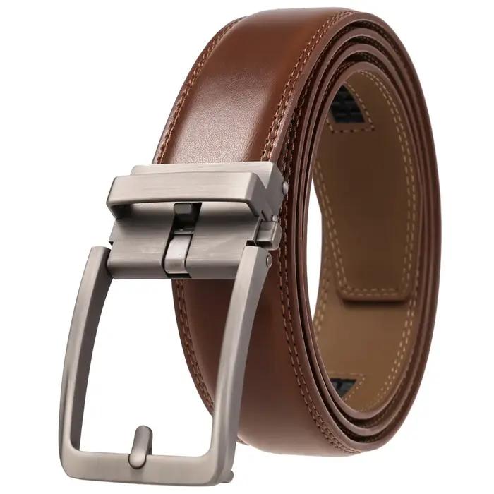 Ceintures clic pour hommes marque de luxe concepteur de mode boucle automatique en cuir véritable